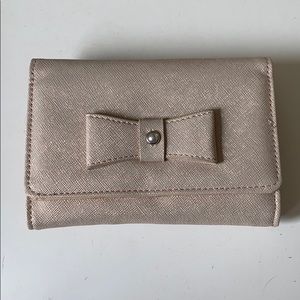 Light pink glitter wallet.
